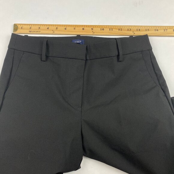 J Crew Factory Size 8 Black Slim-Fit Full Length Trouser Dress Pants - Picture 7 of 11